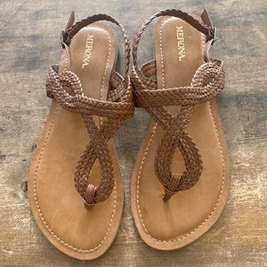 Merona brown woven sandals